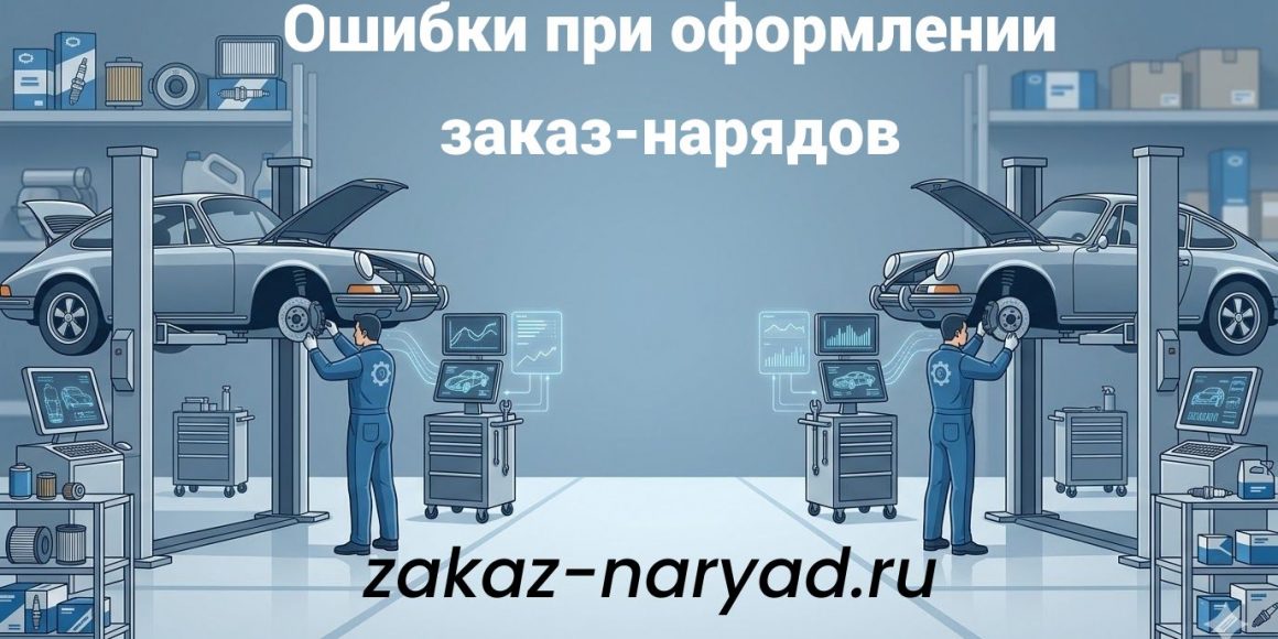 Распространенные ошибки при оформлении заказ-нарядов